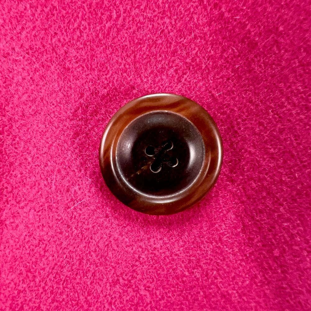 Vintage Y2K J.Crew Wool Peacoat Womens TM Pink Thinsulate Double Breasted Coat - Picture 15 of 16